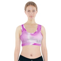 Abstract Spiral Pattern Background Sports Bra With Pocket by Sarkoni