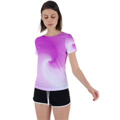 Abstract Spiral Pattern Background Back Circle Cutout Sports T-shirt by Sarkoni