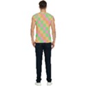 Checkerboard Pastel Squares Men s Raglan Cap Sleeve T-Shirt View2