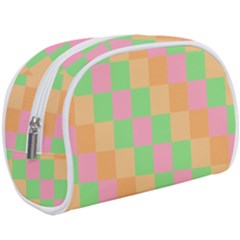 Checkerboard Pastel Squares Make Up Case (large) by Grandong