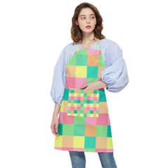 Checkerboard Pastel Square Pocket Apron by Grandong