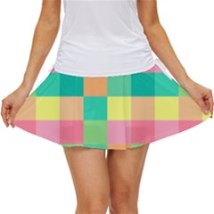 Checkerboard Pastel Square Women s Skort by Grandong