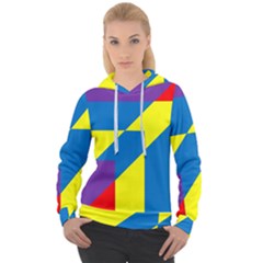 Colorful Red Yellow Blue Purple Women s Overhead Hoodie