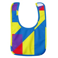 Colorful Red Yellow Blue Purple Baby Bib by Grandong