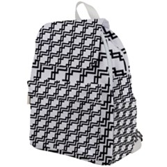 Pattern Monochrome Repeat Top Flap Backpack by Apen