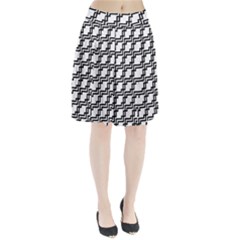 Pattern Monochrome Repeat Pleated Skirt by Apen