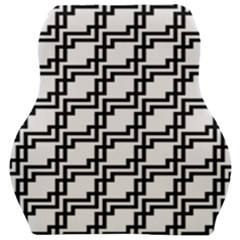 Pattern Monochrome Repeat Car Seat Velour Cushion 