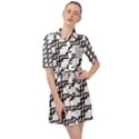 Pattern Monochrome Repeat Belted Shirt Dress View1