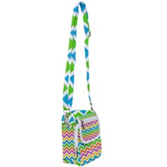 Chevron Pattern Design Texture Shoulder Strap Belt Bag by Apen