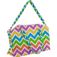 Chevron Pattern Design Texture Canvas Crossbody Bag by Apen