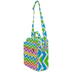 Chevron Pattern Design Texture Crossbody Day Bag by Apen