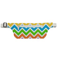 Chevron Pattern Design Texture Active Waist Bag by Apen