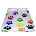 Pawprints Paw Prints Paw Animal Fitted Sheet (California King Size) View1