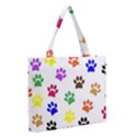 Pawprints Paw Prints Paw Animal Zipper Medium Tote Bag View2