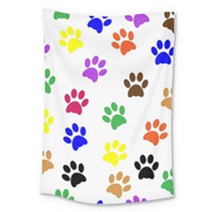 Pawprints Paw Prints Paw Animal Large Tapestry by Apen