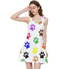 Pawprints Paw Prints Paw Animal Inside Out Racerback Dress by Apen