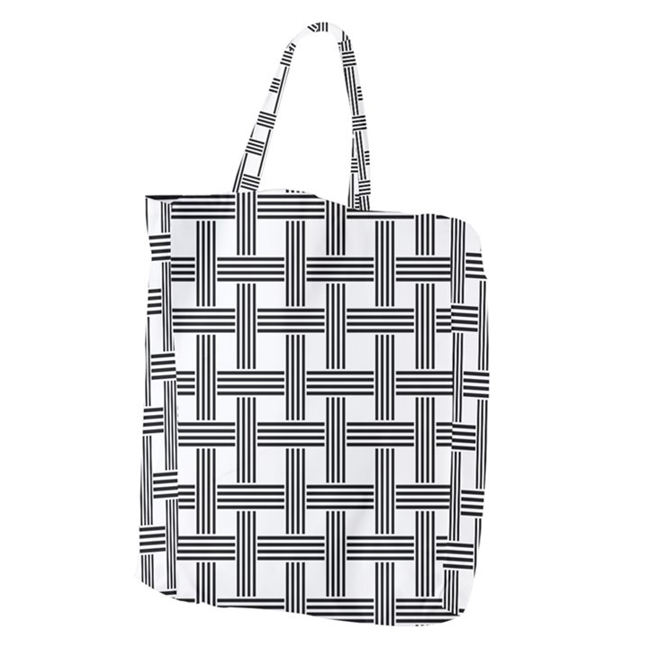 Seamless Stripe Pattern Lines Giant Grocery Tote