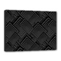 Diagonal Square Black Background Canvas 16  x 12  (Stretched) View1