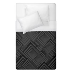 Diagonal Square Black Background Duvet Cover (single Size)