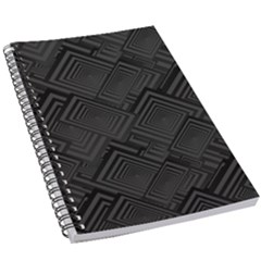 Diagonal Square Black Background 5 5  X 8 5  Notebook