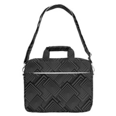 Diagonal Square Black Background Macbook Pro 16  Shoulder Laptop Bag