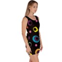 Abstract Background Retro 60s 70s Bodycon Dress View3