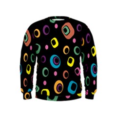 Abstract Background Retro 60s 70s Kids  Sweatshirt by Apen