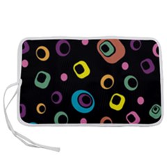 Abstract Background Retro 60s 70s Pen Storage Case (s)