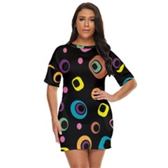 Abstract Background Retro 60s 70s Just Threw It On Dress by Apen