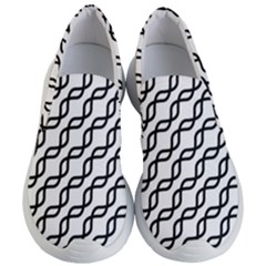 Diagonal Stripe Pattern Women s Lightweight Slip Ons by Apen