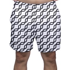 Diagonal Stripe Pattern Men s Shorts