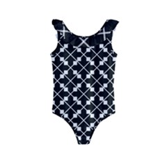 Abstract Background Arrow Kids  Frill Swimsuit by Apen