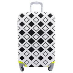 Square Diagonal Pattern Monochrome Luggage Cover (medium) by Apen