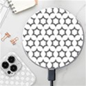 Pattern Star Repeating Black White Wireless Fast Charger(White) View1