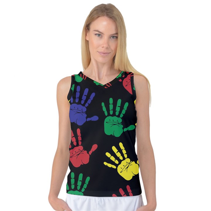 Ellipse Pattern Background Women s Basketball Tank Top