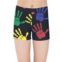 Ellipse Pattern Background Kids  Sports Shorts by Apen