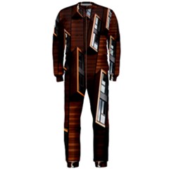 Abstract Architecture Building Business Onepiece Jumpsuit (men) by Amaryn4rt