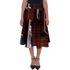 Abstract Architecture Building Business Perfect Length Midi Skirt by Amaryn4rt