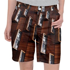 Abstract Architecture Building Business Women s Pocket Shorts by Amaryn4rt