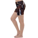 Abstract Architecture Building Business Lightweight Velour Yoga Shorts View2