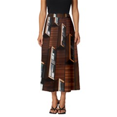 Abstract Architecture Building Business Classic Midi Chiffon Skirt by Amaryn4rt