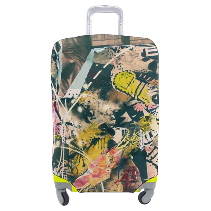 Art Graffiti Abstract Vintage Lines Luggage Cover (Medium)