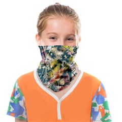 Art Graffiti Abstract Vintage Lines Face Covering Bandana (kids) by Amaryn4rt