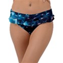 Blue Abstract Balls Spheres Frill Bikini Bottoms View1