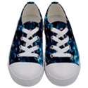 Blue Abstract Balls Spheres Kids  Low Top Canvas Sneakers View1