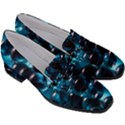 Blue Abstract Balls Spheres Women s Chunky Heel Loafers View3