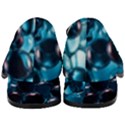 Blue Abstract Balls Spheres Women s Chunky Heel Loafers View4