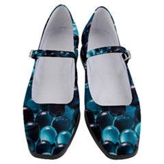 Blue Abstract Balls Spheres Women s Mary Jane Shoes by Amaryn4rt