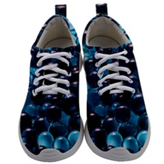 Blue Abstract Balls Spheres Mens Athletic Shoes by Amaryn4rt