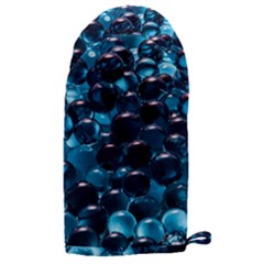 Blue Abstract Balls Spheres Microwave Oven Glove by Amaryn4rt